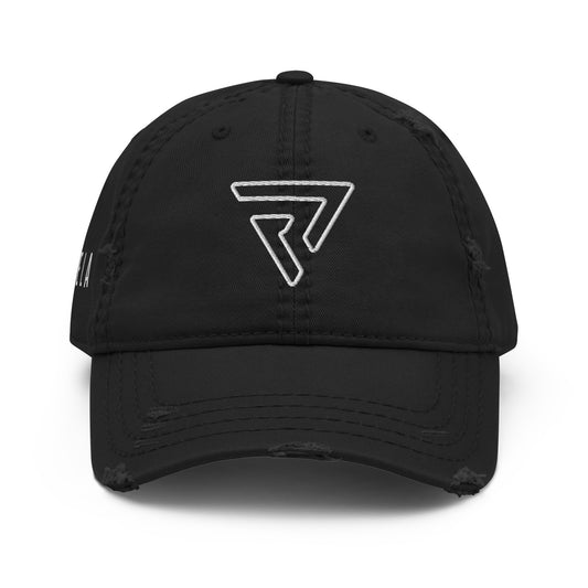 Embroidered Distressed Dad Hat
