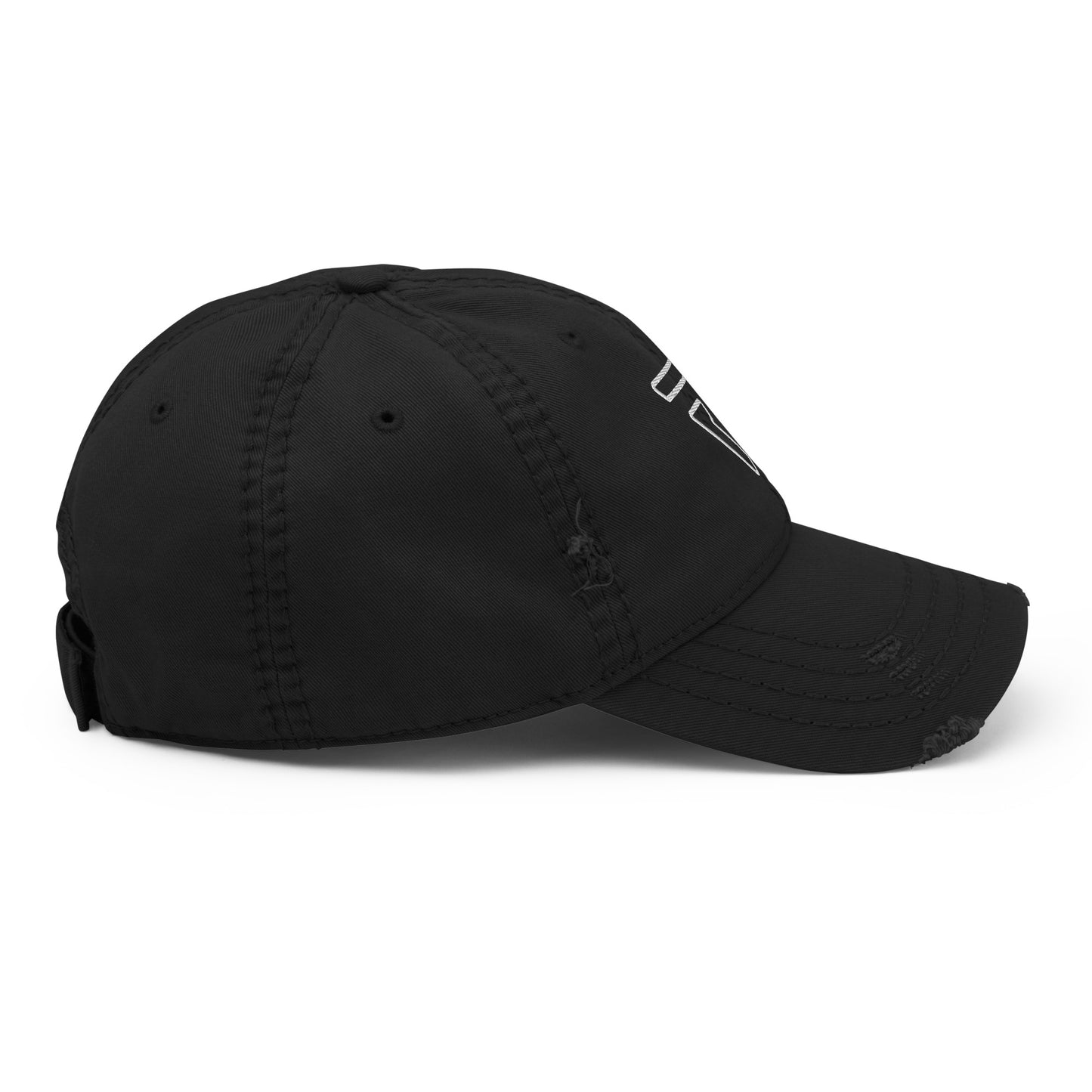 Embroidered Distressed Dad Hat
