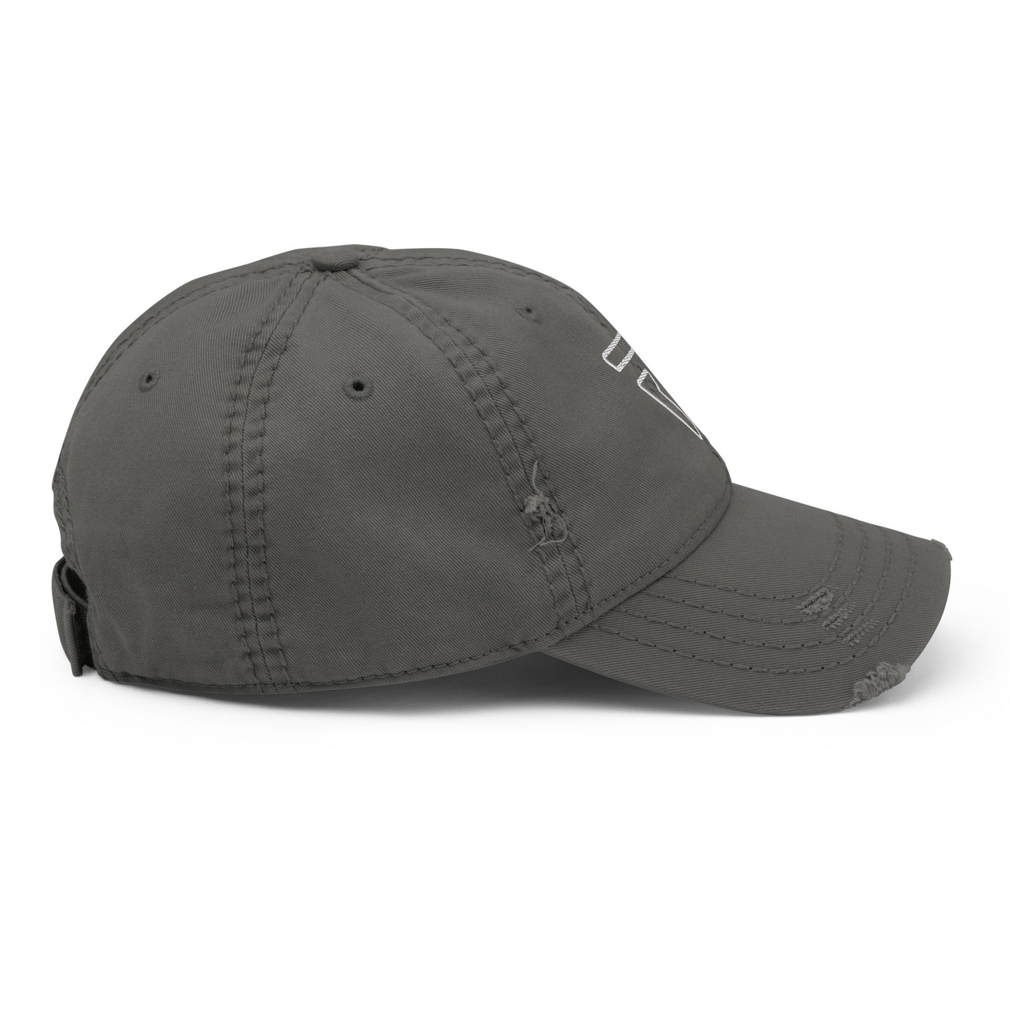 Embroidered Distressed Dad Hat