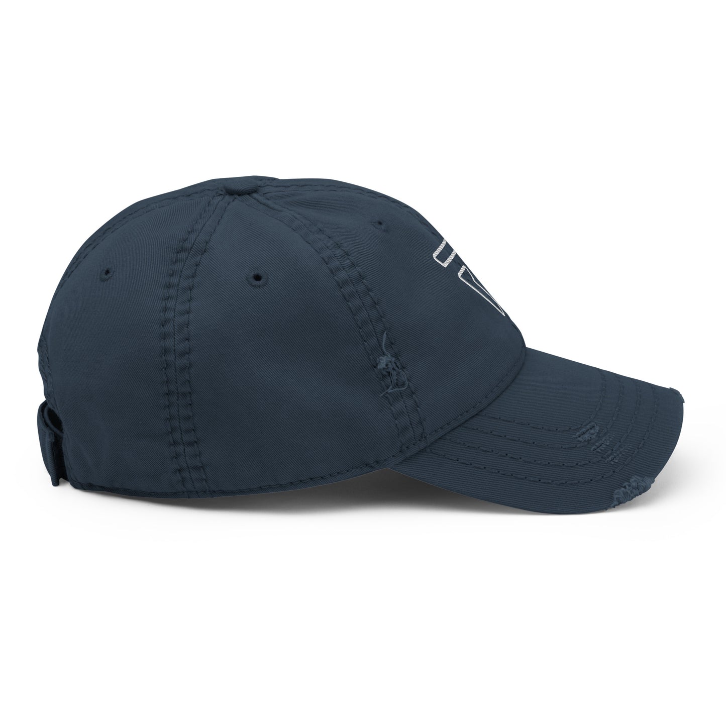 Embroidered Distressed Dad Hat