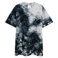 "Elsewhere Logo" Embroidered Oversized tie-dye t-shirt