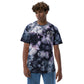 "Elsewhere Logo" Embroidered Oversized tie-dye t-shirt